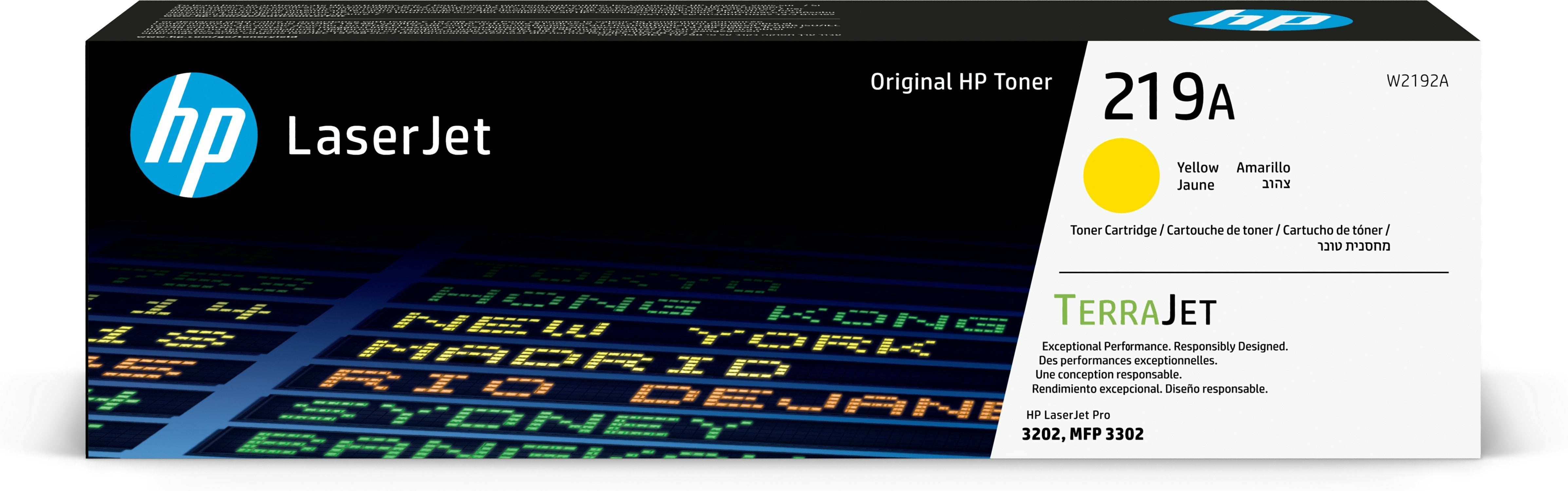 EAN 0195161016301 - HP 219A Ylw LaserJet Toner Cartridge cartucho de tóner 1 pieza(s) imagen 1