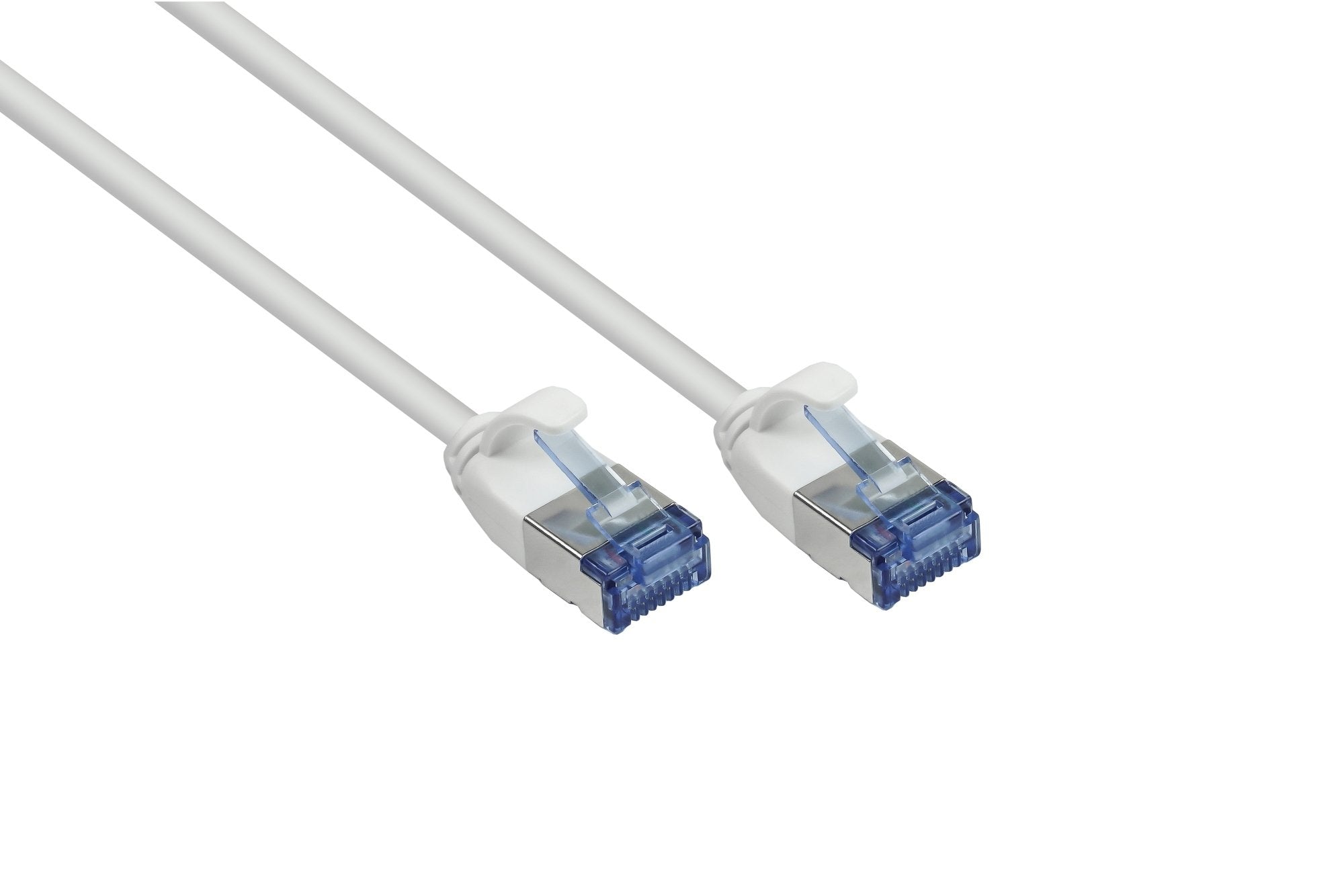 Rns® Cable De Red Slimline, Cat.6a, U Ftp, Pimf, Halogenfrei (Lszh), 500mhz, Cu, Weiss, 0,25m, Good Connections®