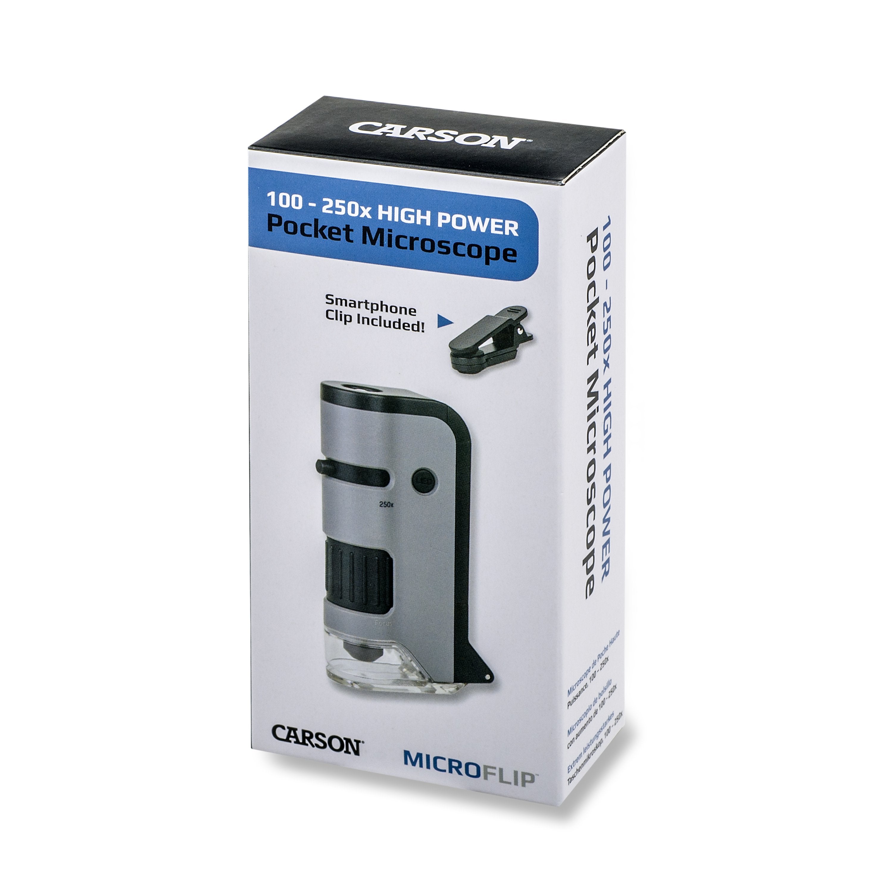Carson Microflip 100x - 250x Led Pocket Microscope
