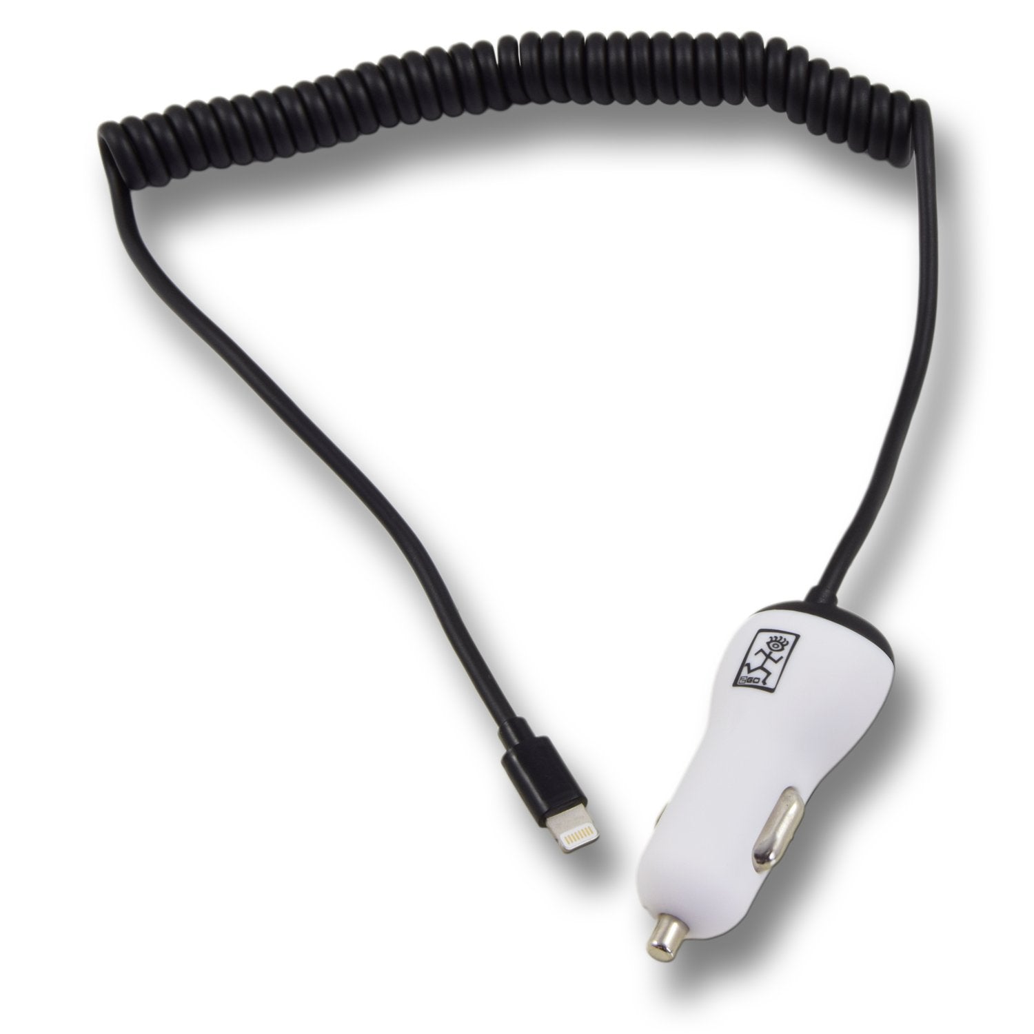 Cargador De Coche 2go 12v/24v-Mfi Cert-Negro Para Iphone Y Ipad
