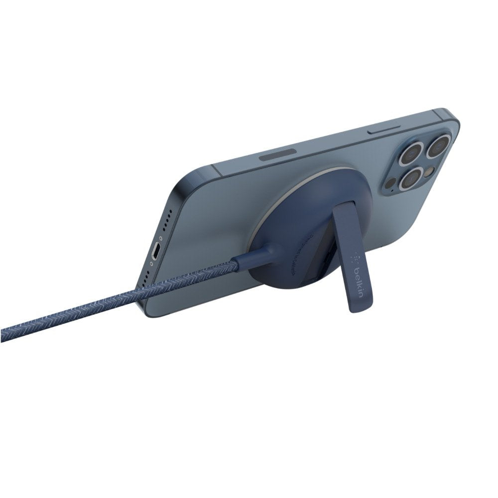 Pad De Carga Magsafe De Belkin Azul Iph.12/13 Sin Adaptador De Ca Wia004btbl
