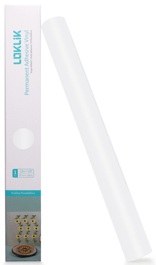 Loklik Permanent Adhesive Vinyl Matte - White