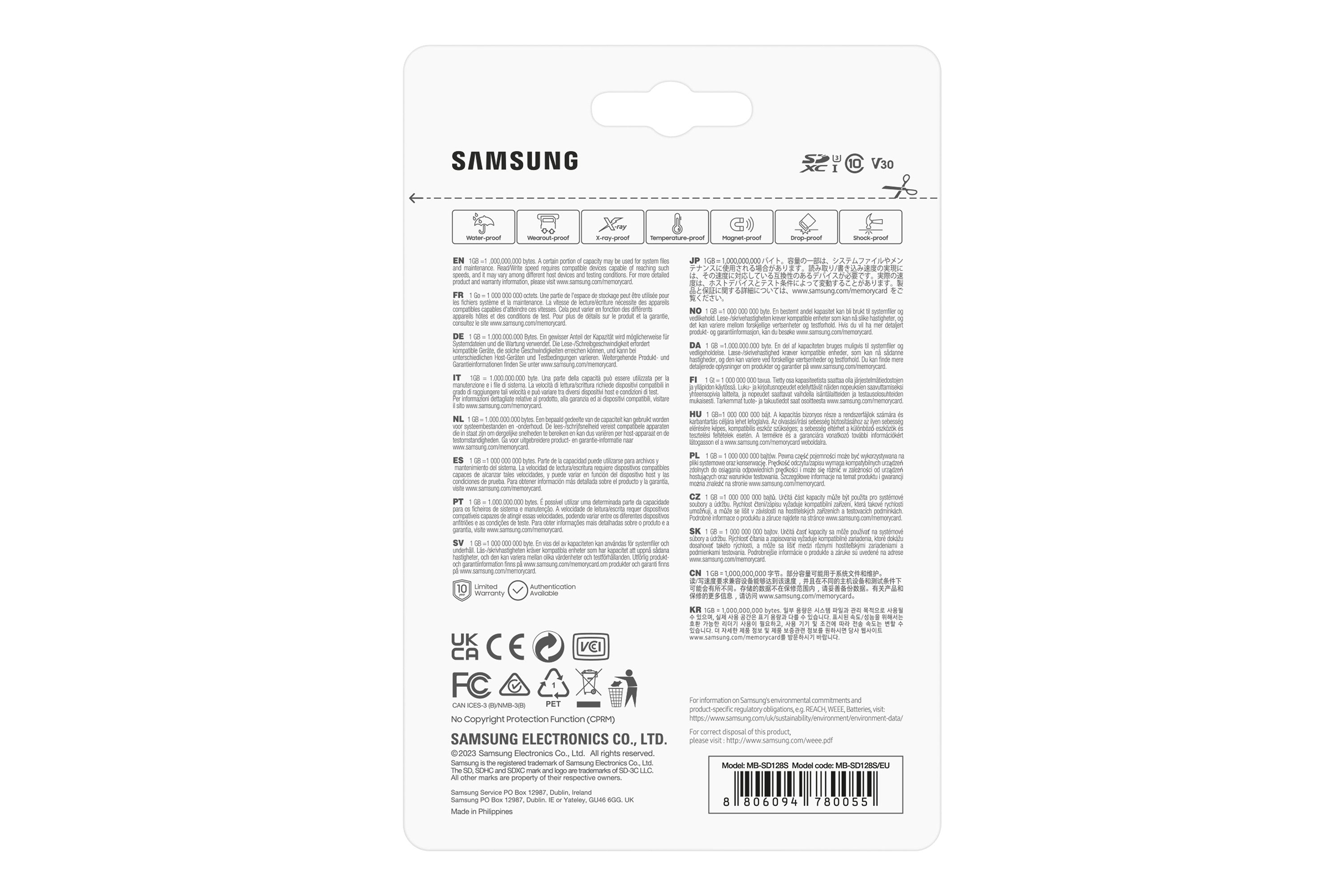EAN 8806094780055 - Samsung PRO Plus MB-SD128S 128 GB SDXC UHS-I Clase 10 imagen 6