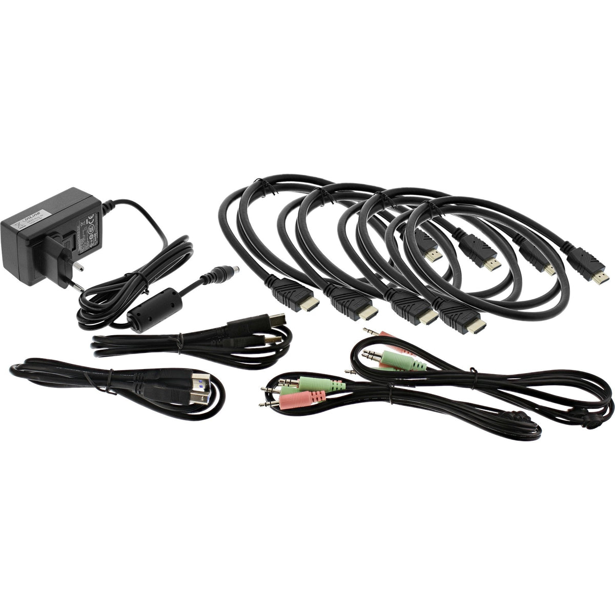 Inline® Kvm Desktop Switch, 2-Port, Dual Monitor, Hdmi 2.0, 4k, Usb 3.0, Audio