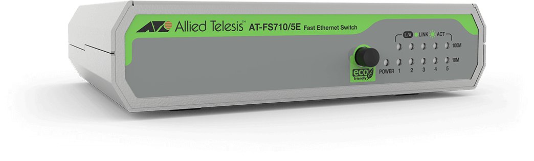 EAN 0767035211756 - Allied Telesis FS710/5E No administrado Fast Ethernet (10/100) Verde, Gris imagen 1