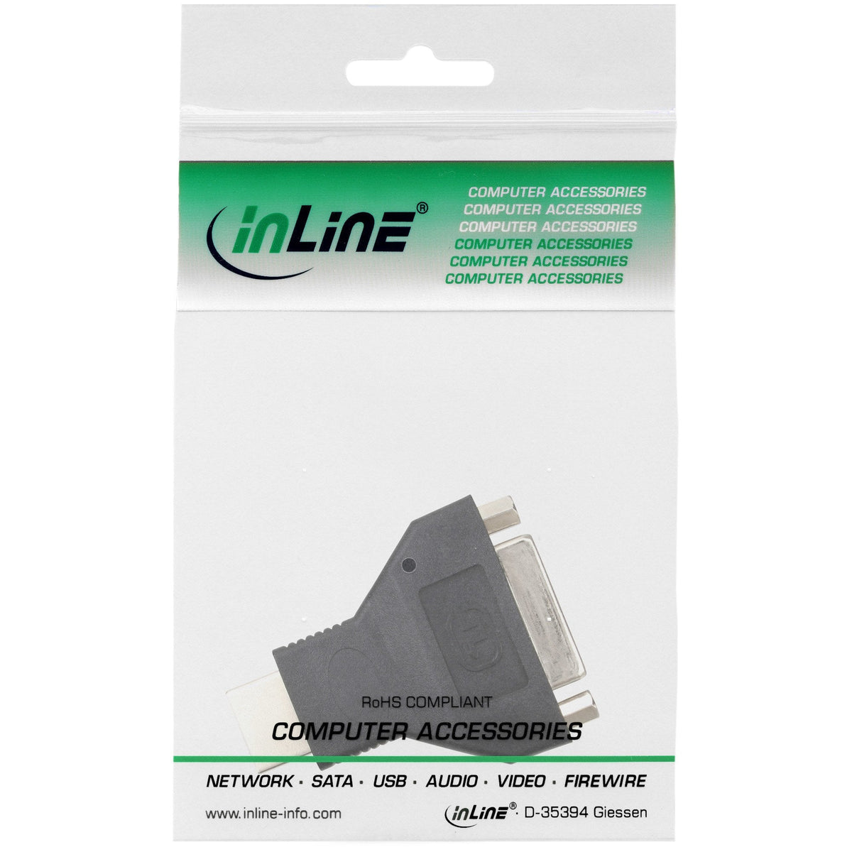 Adaptador Inline Hdmi A Dvi Macho A Hembra