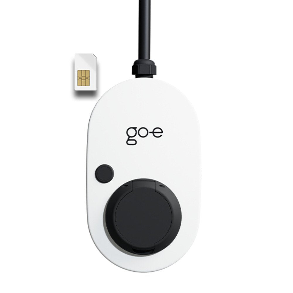 Cargador Go-E Gemini 2.0, 22 Kw 32 A Trifásico, Wallbox Blanco/Negro, Sin Cable, 4g/Lte Ch-05-22-51