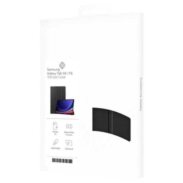 Funda Tablet Samsung Galaxy Tab S9/S9 Fe Smart Tri-Fold Negro Just In Case Compatible Samsung Galaxy Tab S9 - S9 Fe/ Activación-Reposo Automático/ Negro