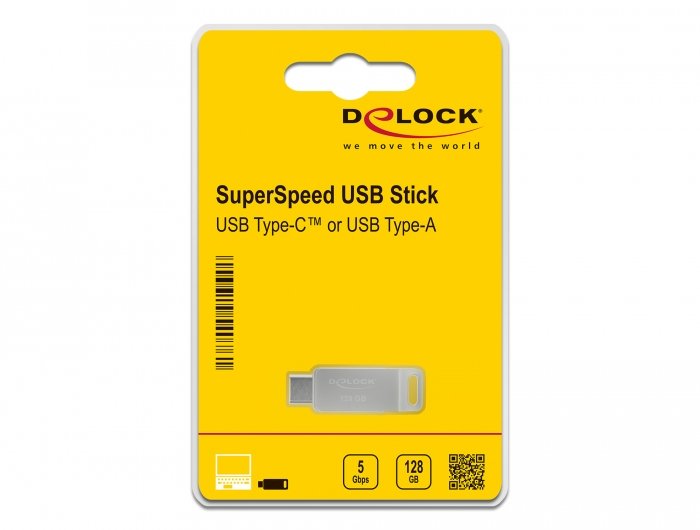 EAN 4043619540761 - DeLOCK 54076 unidad flash USB USB Type-A / USB Type-C 3.2 Gen 1 (3.1 Gen 1) Plata imagen 4