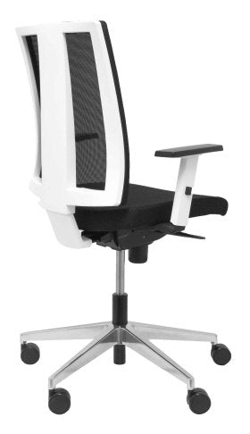 Silla Cózar Blanca Con Respaldo Malla Asiento Bal