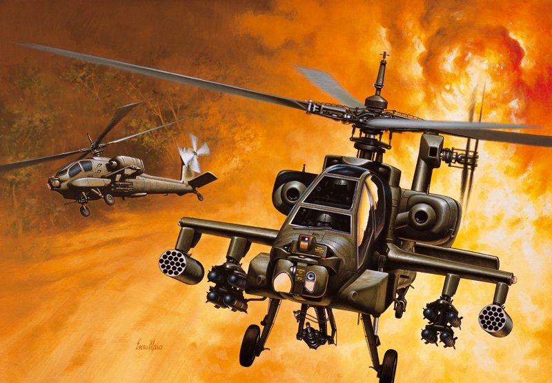 EAN 8001283801591 - Italeri 0159 Maqueta de helicóptero de combate Kit de montaje 1:72 imagen 4
