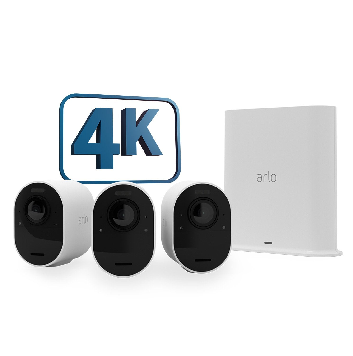 Arlo Ultra 2, Cámara Blanco/Negro, Juego De 3 Vms5340-200eus