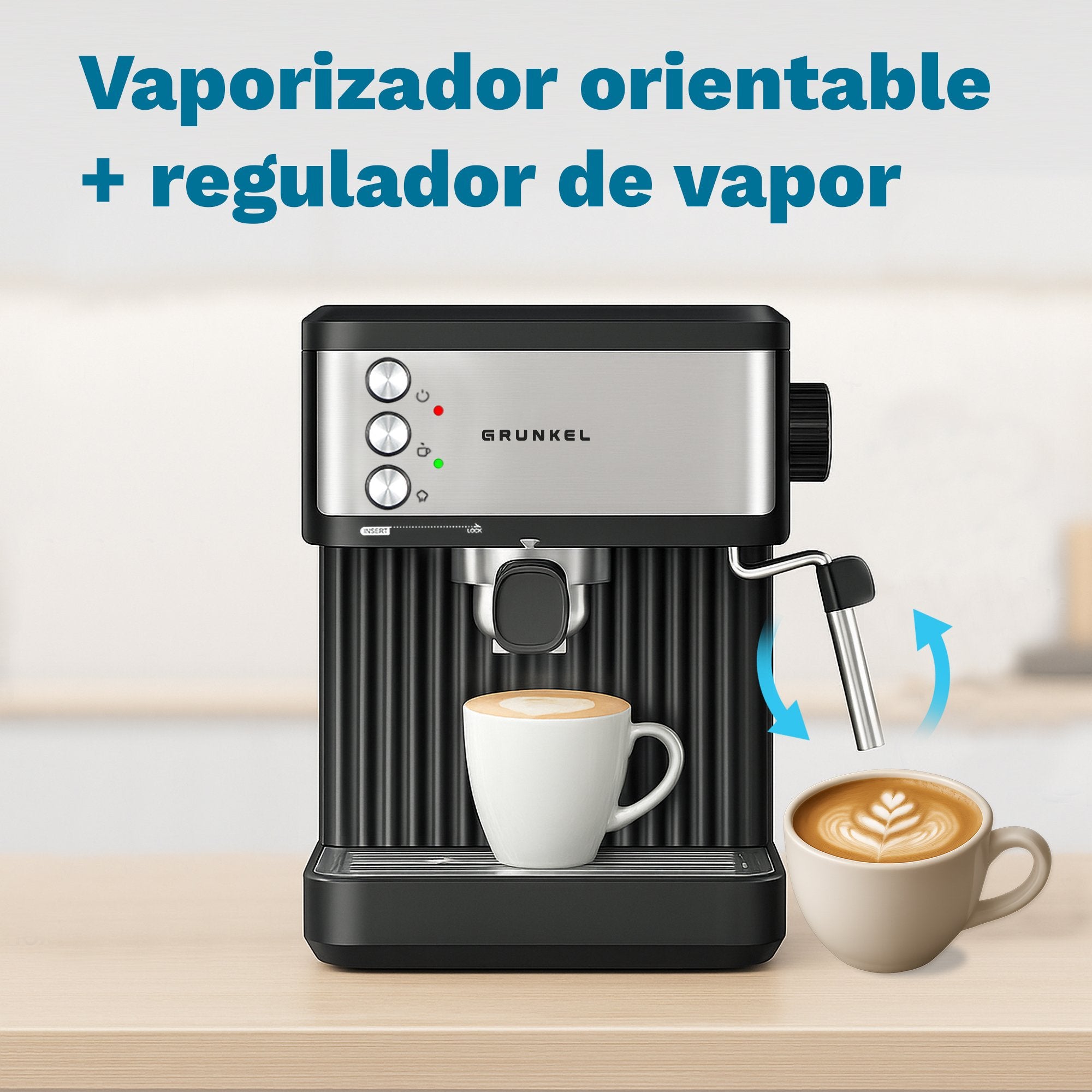 EAN 8426156018898 - Grunkel CAFPRESSO-20AROMA cafetera eléctrica Semi-automática Máquina espresso 1,8 L imagen 3