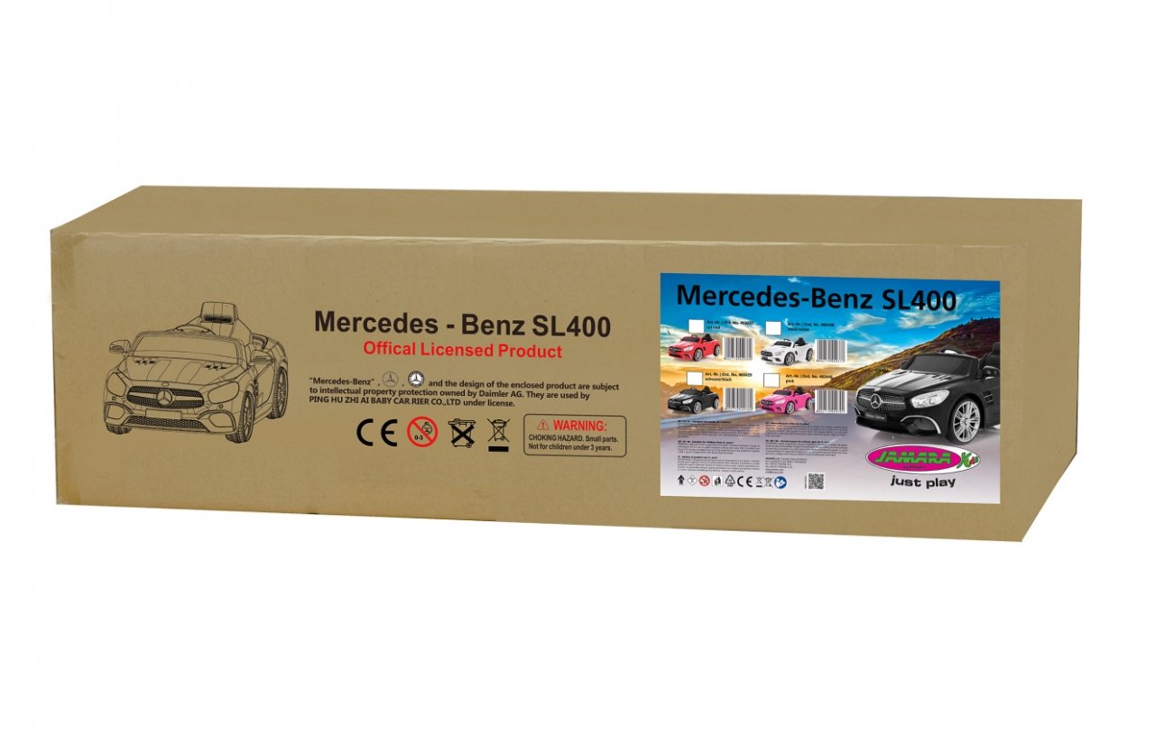 Jamara Ride-On Mercedes-Benz Sl 400, Vehículo Para Niños Rosa, 12v