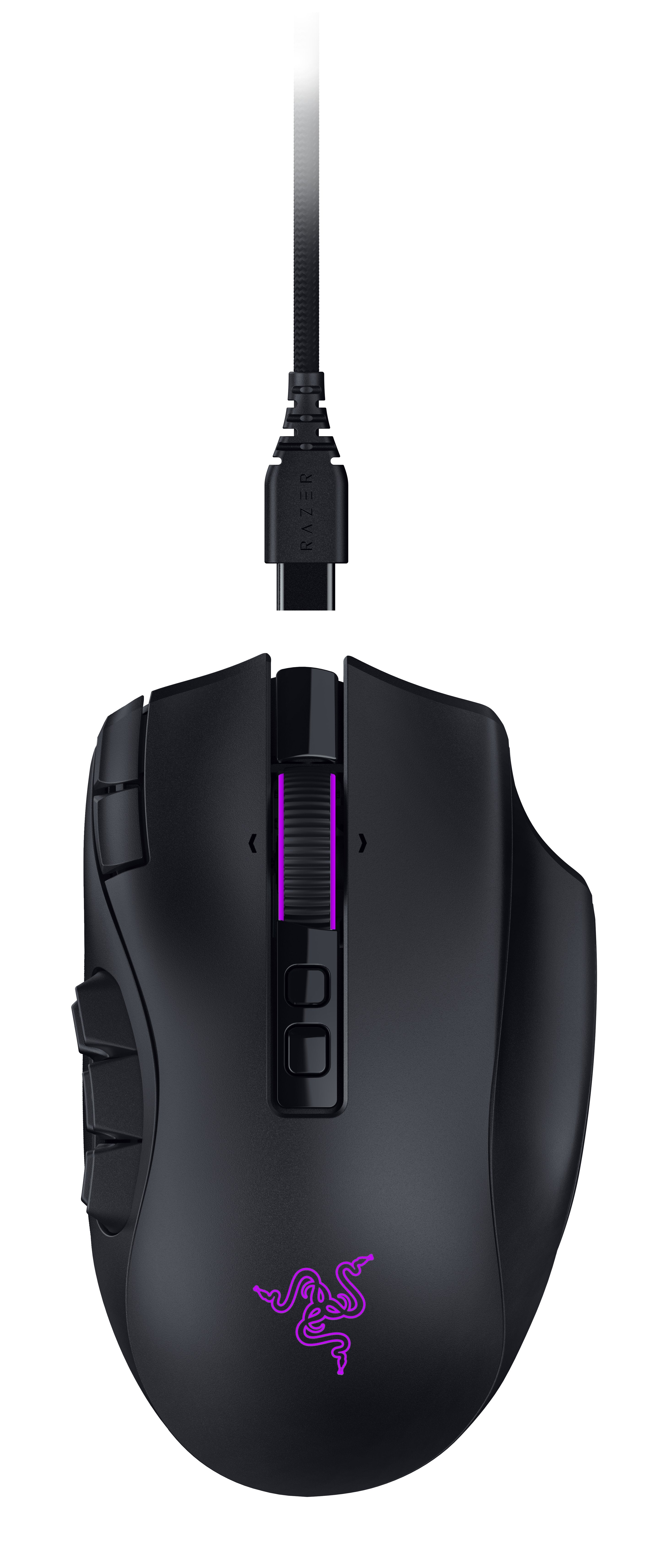 Razer Naga V3 Pro Ratón Juego Mano Derecha Rf Wireless + Bluetooth + Usb Type-C Óptico 50000 Dpi