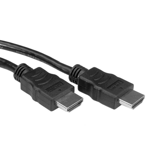 Value Hdmi High Speed Cable Mit Ethernet, Lsoh, Schwarz, 1 M