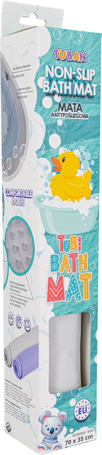 EAN 5901087038335 - Tuban TU3833 alfombra y pegatina antideslizantes de baño Alfombrilla de baño antideslizante Gris imagen 3