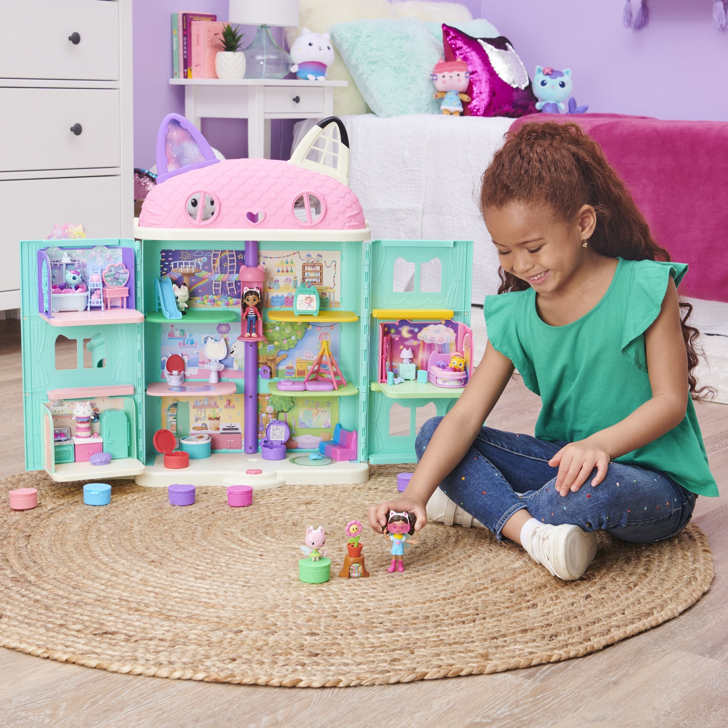 Spin Master Gabby'S Dollhouse Garden Set Con Kitty Fairy Play Figure 6062026