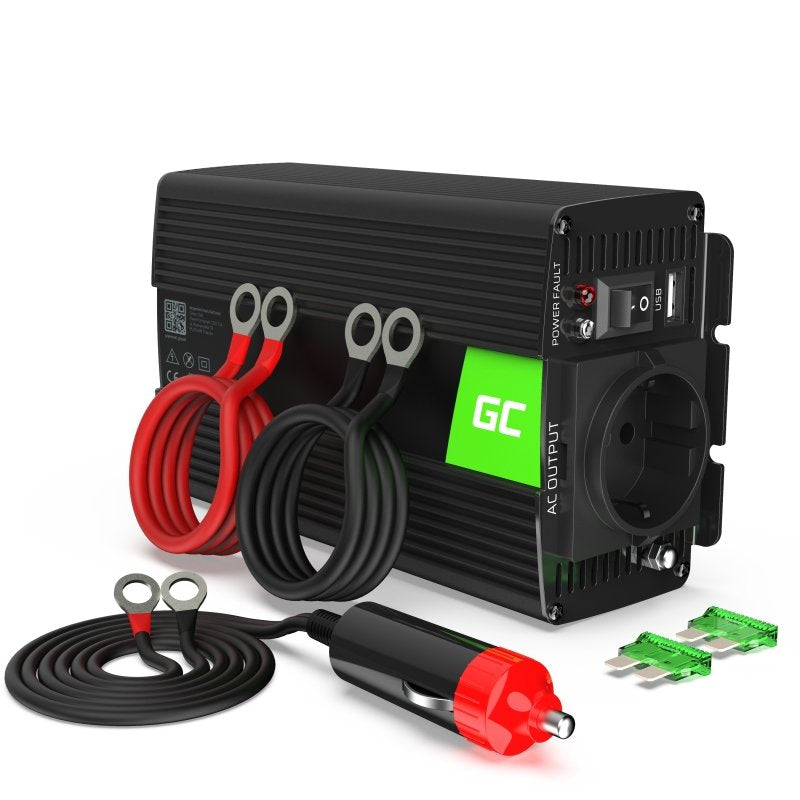 EAN 5902719422225 - Green Cell INV03DE adaptador e inversor de corriente Auto/Interior 500 W Negro imagen 1