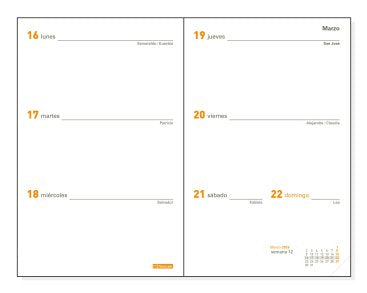 EAN 8422952407263 - Finocam 341630026 accesorio para organizador personal Recambio para agenda imagen 2