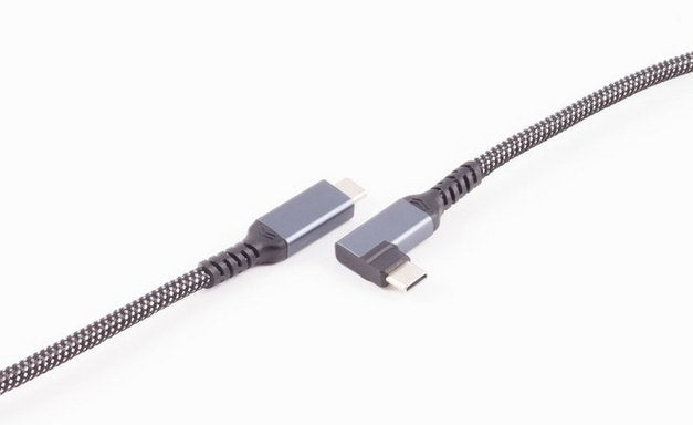 Shiverpeaks Usb-C Ladecable 3.2 90° 100w Pd Textil 2m
