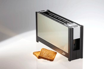 Tostadora  Ritter  De Ranura Larga Volcán 5 Blanco/Negro, 950 Vatios, Para 2 Rebanadas De Pan Tostado 630001