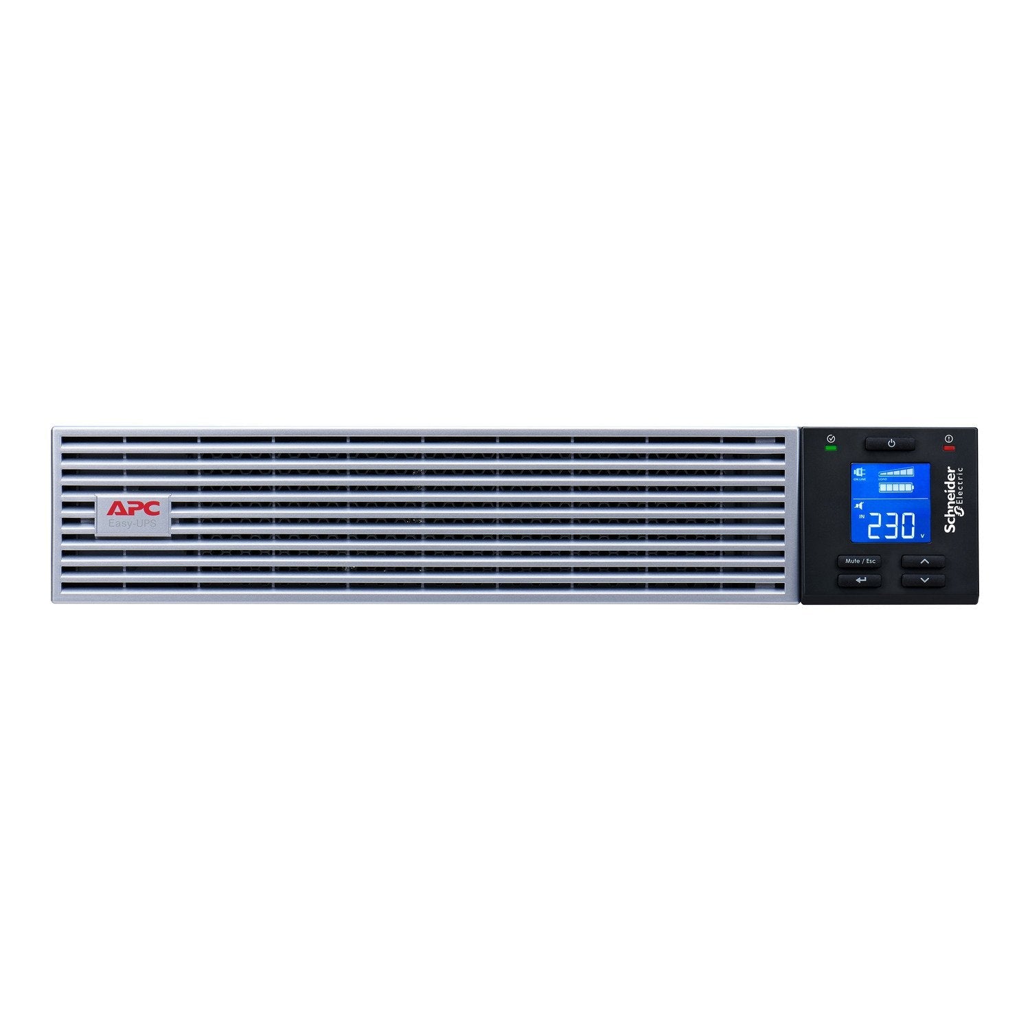Apc Easy Ups On-Line Ups Rack Ac 230v 2700watt 3000va 1 X Battery Li-Ion Rs-232 Usb Oc 7 2u 19 Bk With Silver