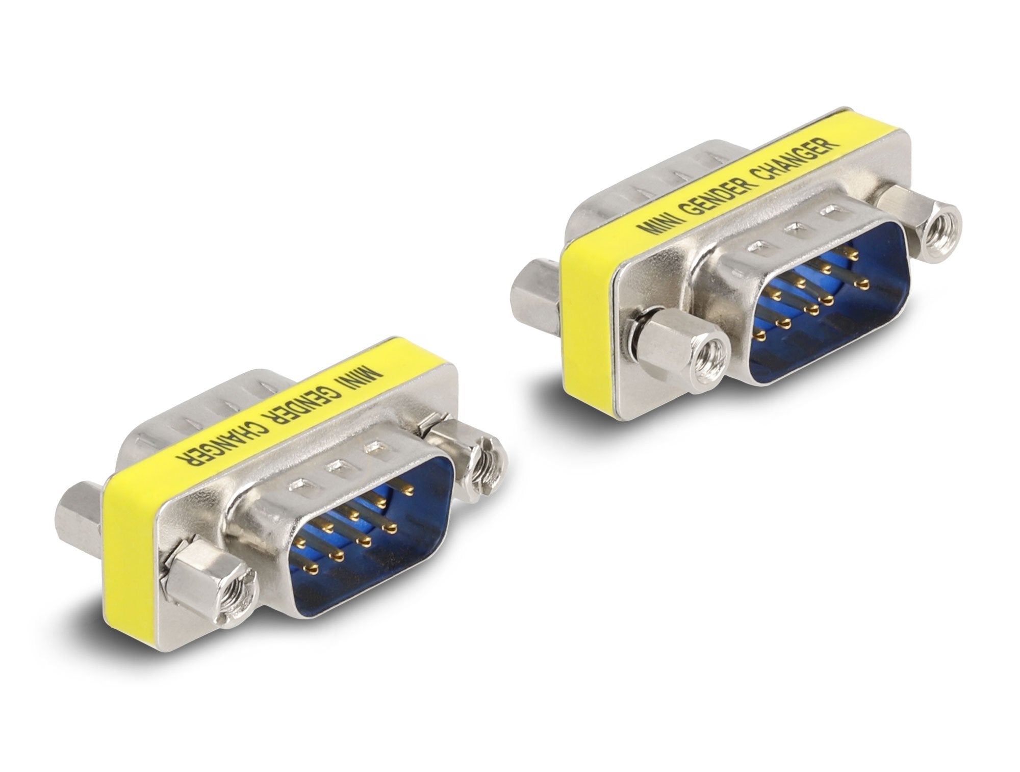 Delock 66464 Adaptador Macho A Macho D-Sub De 9 Pines (Tuercas) 2 Piezas