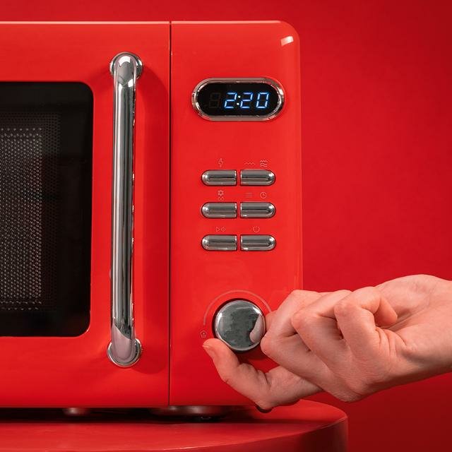 Microondas 20l Con Grill Cecotec Proclean 5110 Retro Red 1715 Rojo