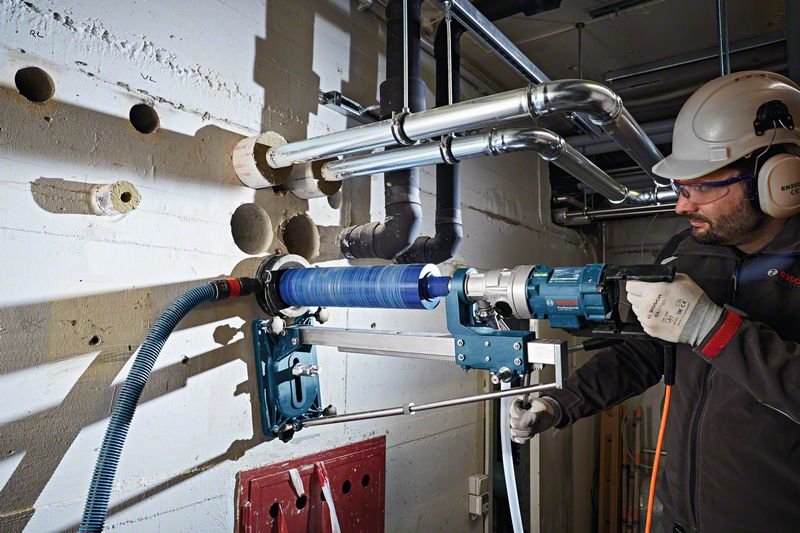 Soporte  Bosch Professional  Para Taladro Gcr 180 Professional, Soporte Azul, Para Taladro De Diamante Gdb 180 We 601190100