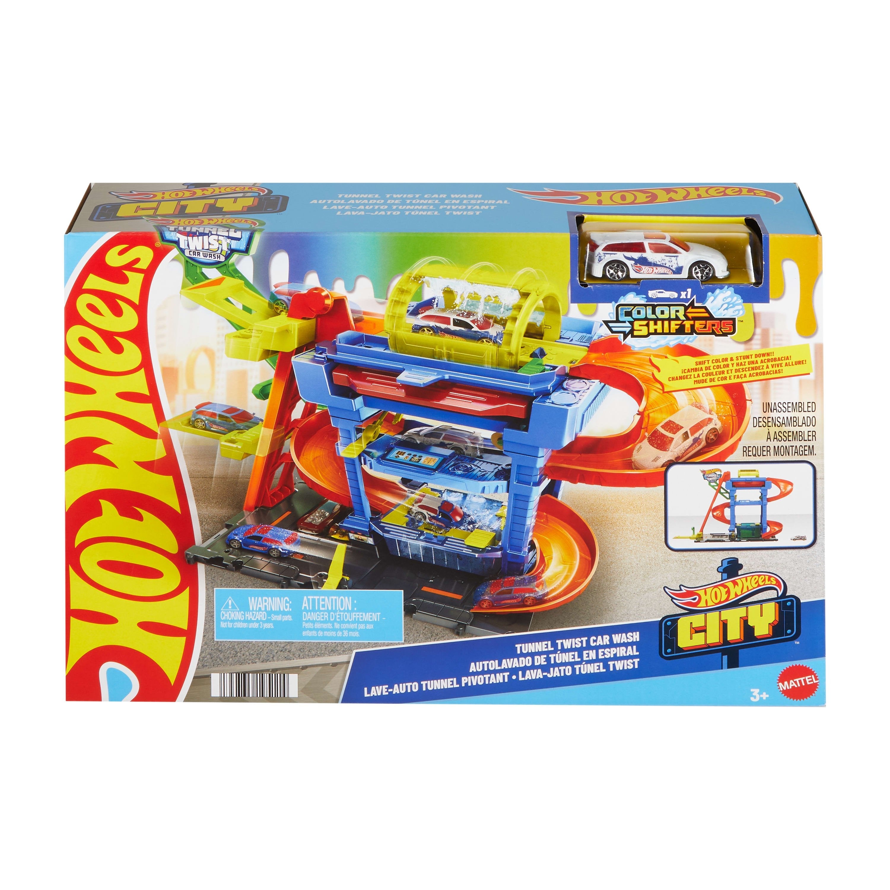 Hot Wheels City Color Cambio De Túnel Suministro, Playpers 1:64 Htn80