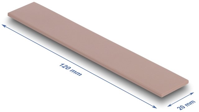 Delock Wärmeleitpad 120 X 20 X 2 Mm Para M.2 Module 3,0 W/Mk - Silikonfrei