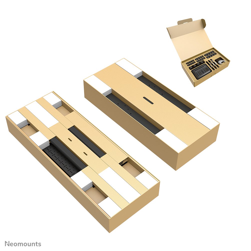 Neomounts Rollwagen 1200x600 -160kg 75-115'' Elektrisch Höv Negro