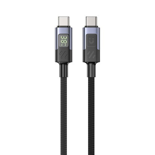 Unitek C14158abk01-1m Usb-C Cable Charging With Led Display 1m Black