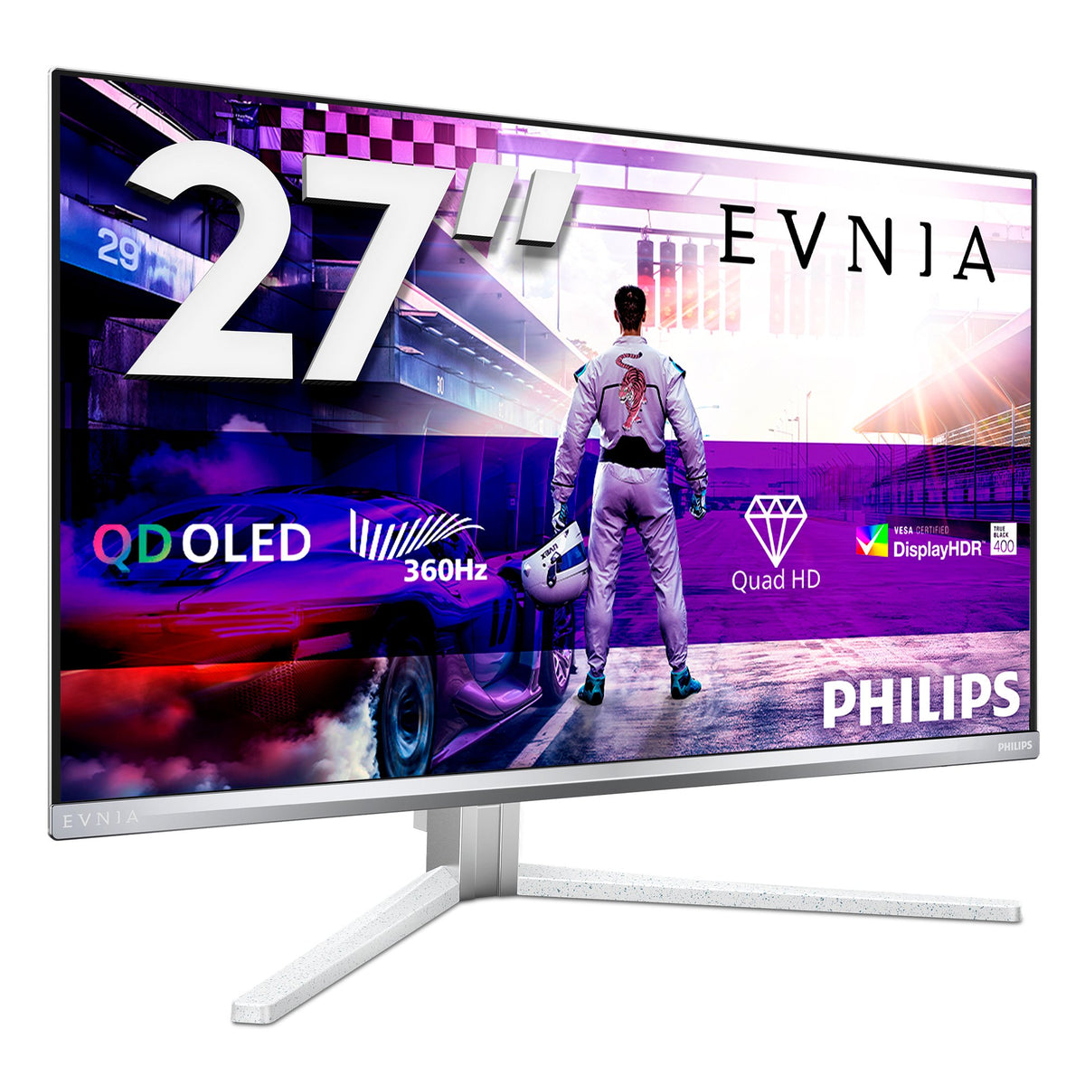 EAN 8712581806309 - Philips Evnia 8000 27M2N8500/00 pantalla para PC 67,3 cm (26.5") 2560 x 1440 Pixeles Quad HD QD-OLED Blan imagen 4
