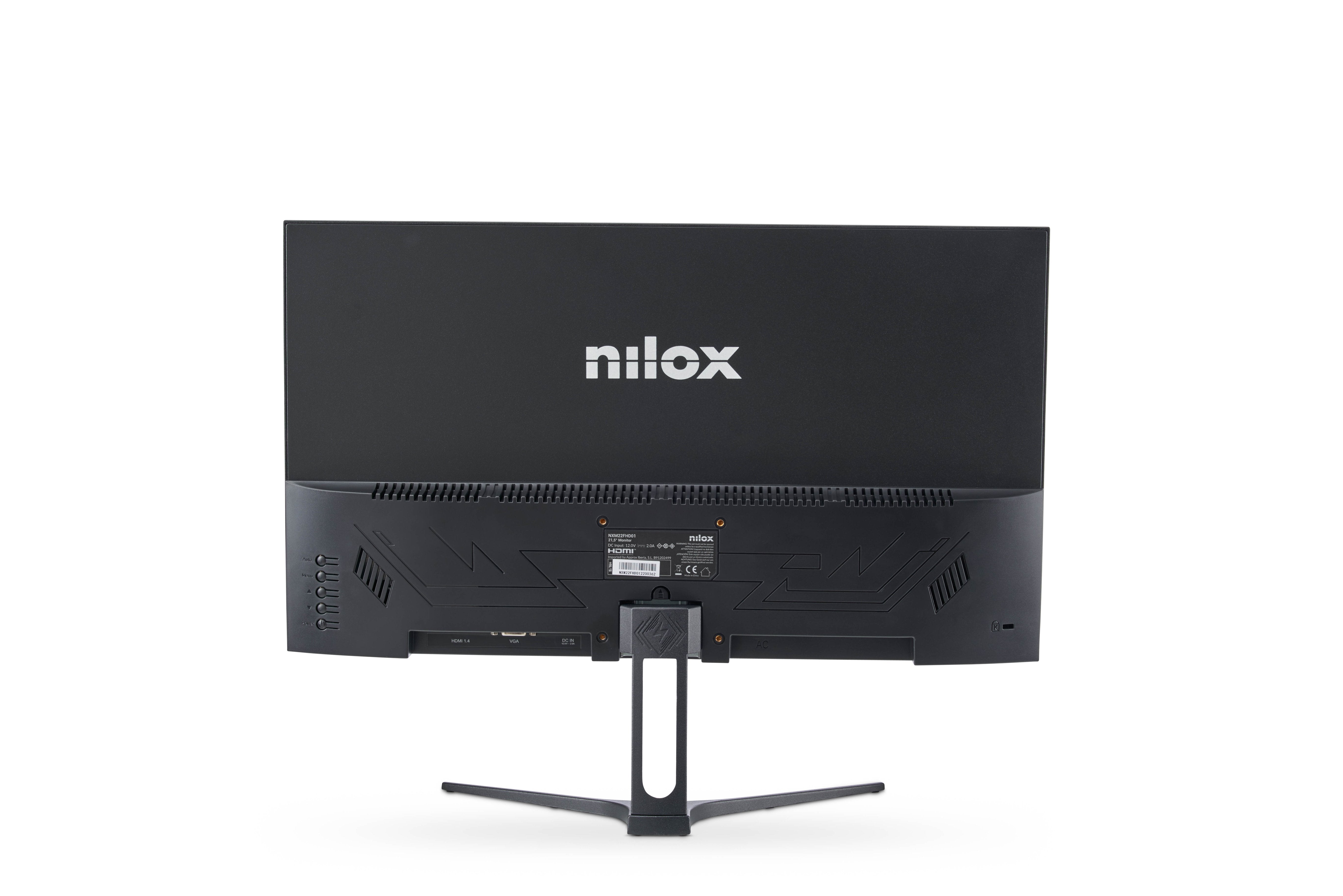 Monitor Nilox Nxm22fhd01 21,5" Led Fhd Hdmi Vga Negro
