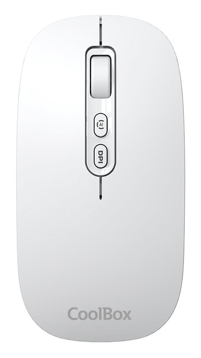 Coolbox Ratón W02-Ia Inalámbrico Rf+Bt Gris