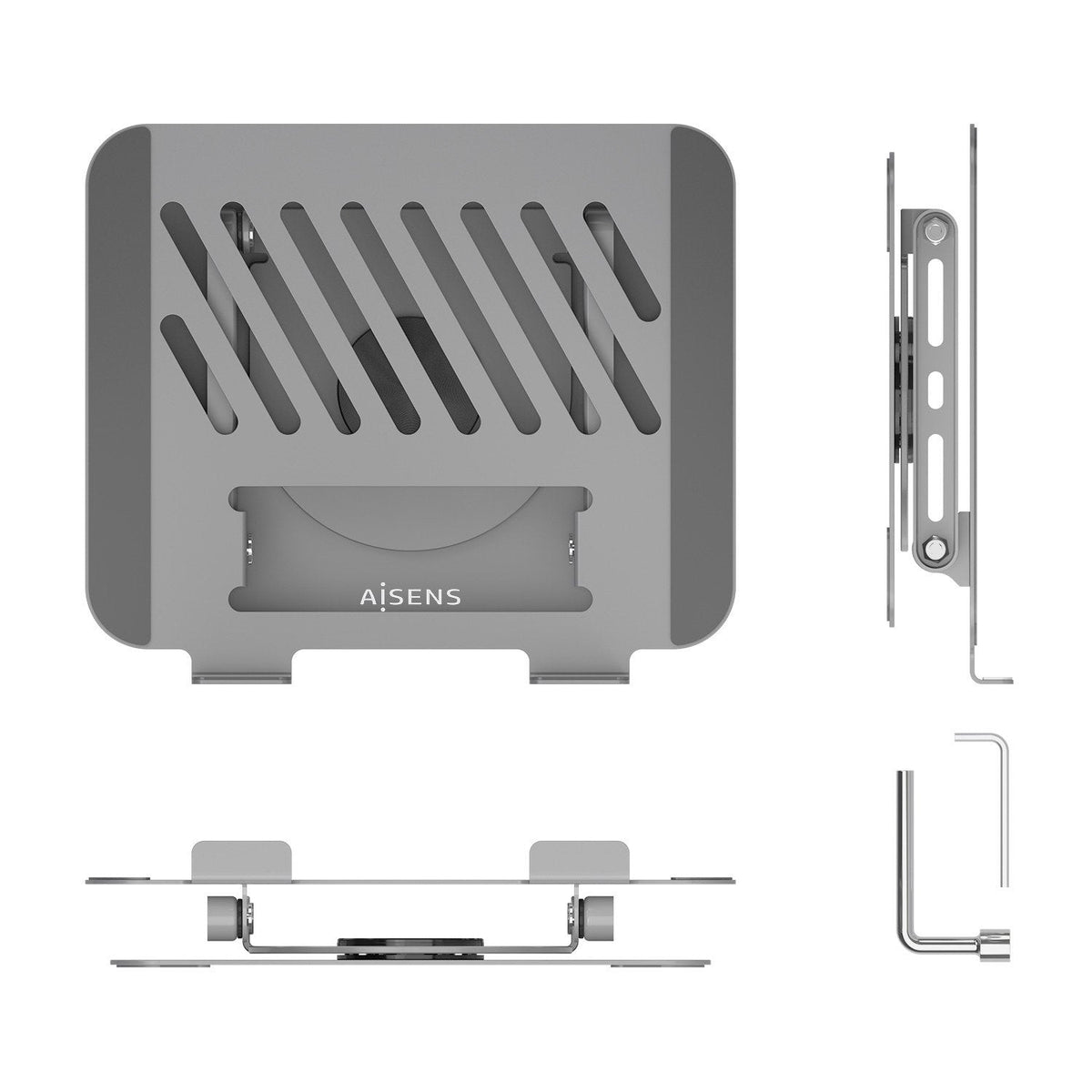 Soporte De Sobremesa Aisens Lp5sxl-487 Para Portátil De 10-17' Hasta 3kg
