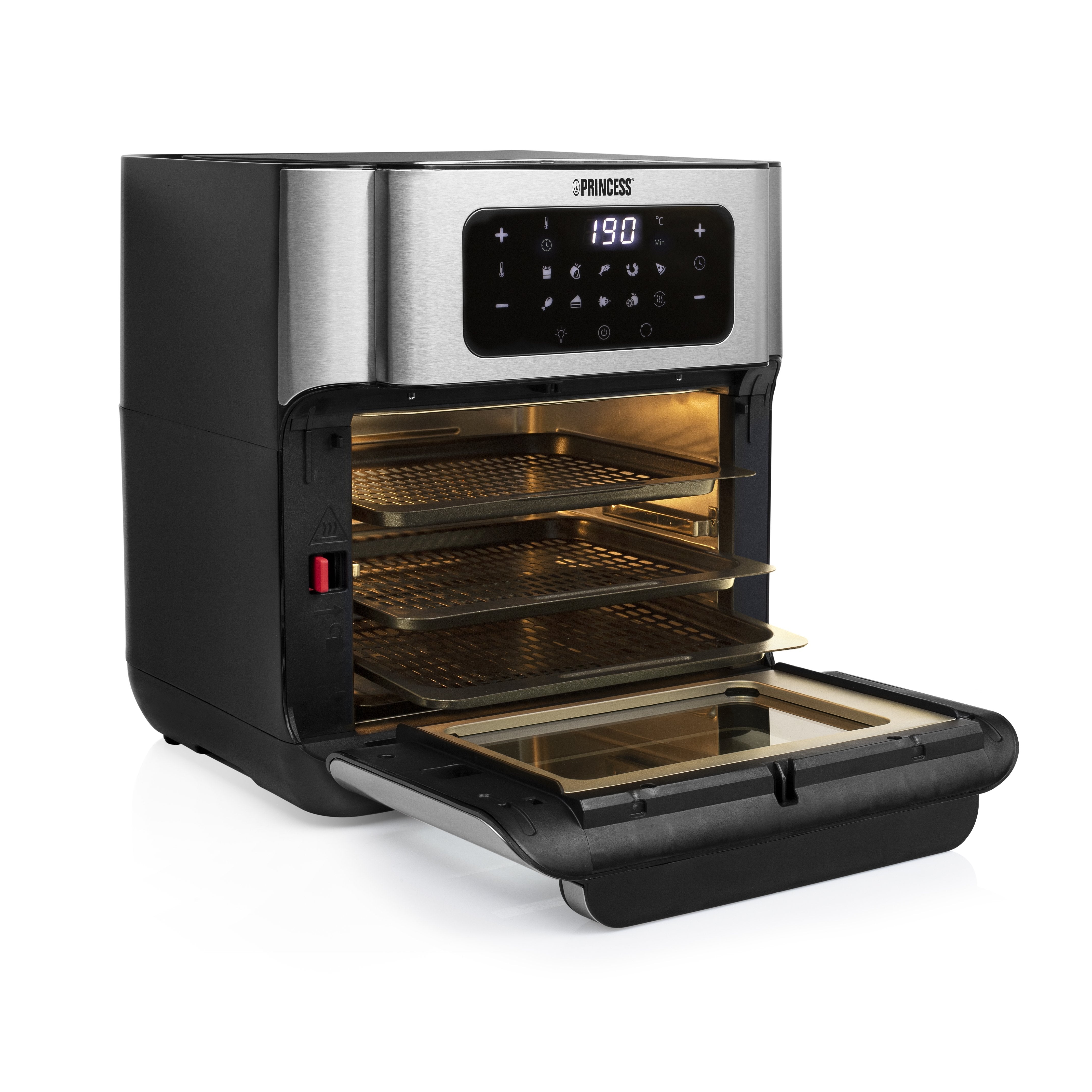 EAN 8713016091451 - Princess 182065 Sencillo 10 L Independiente 1500 W Freidora de aire caliente Plata imagen 6