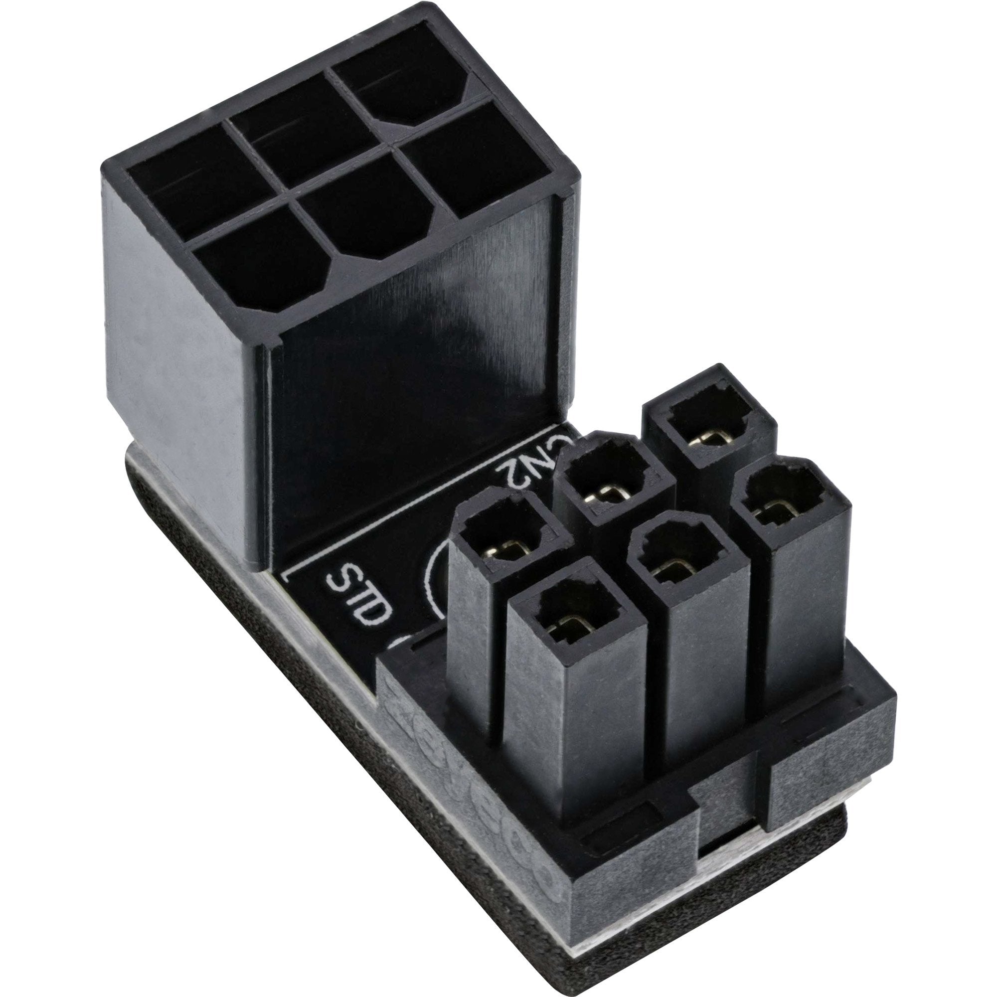 Adaptador De Corriente Inline Interno, 180° Atx 6 Pines Macho/Hembra, Para Tarjeta Gráfica De Escritorio