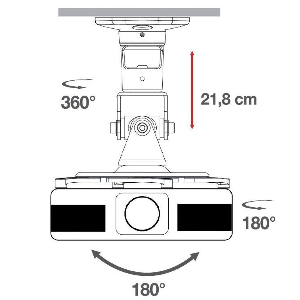 EAN 8054529022403 - Techly ICA-PM 100BK montaje para projector Techo Negro imagen 4