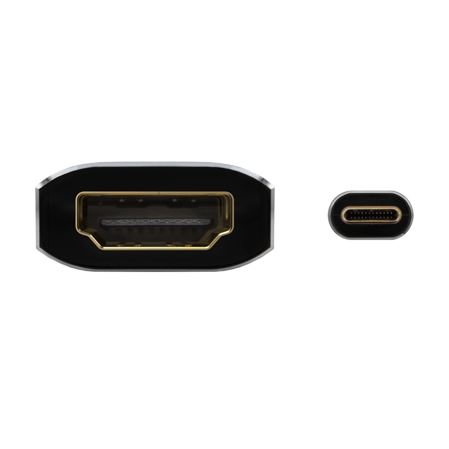 Aisens Conversor Aluminio Usb-C A Hdmi 4k@60hz - Usb-C/M-Hdmi/H - 15cm - Gris