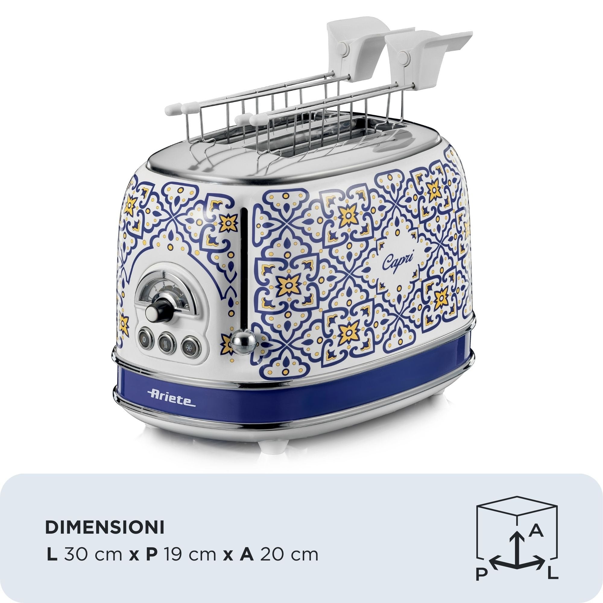 EAN 8003705122901 - Ariete 0155/0C 6 2 rebanada(s) 810 W Blanco, Azul claro imagen 2