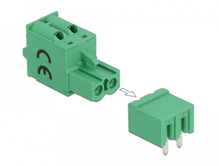 Terminalblock Set Für Platine 2 Pin 5,08 Mm Rastermass Horizontal