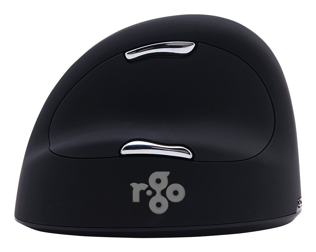 Ratón R-Go He Ergonómico Izquierdo Inalámbrico Grande Negro / Plateado