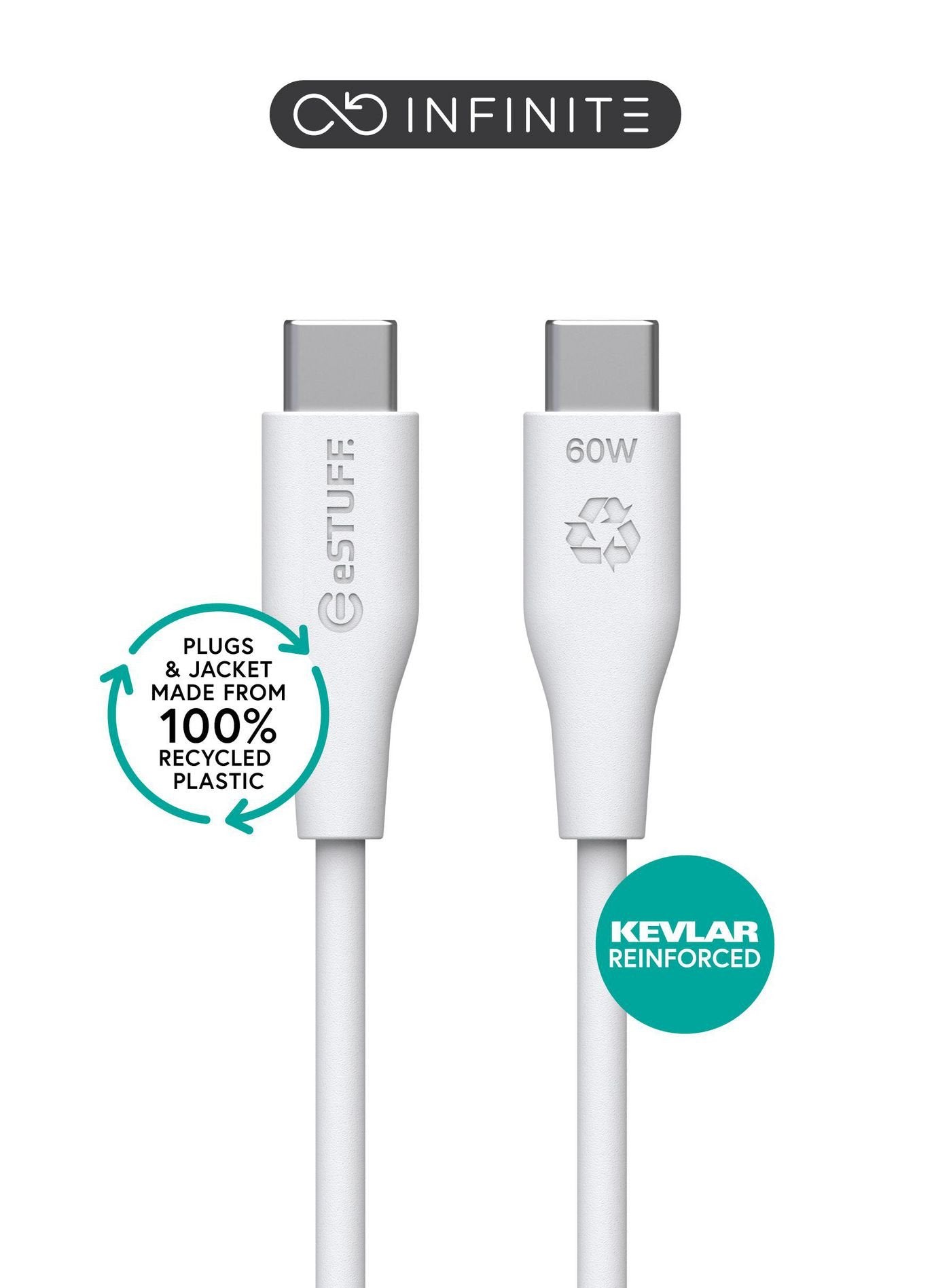 EAN 5715063042274 - eSTUFF ES604170 cable USB USB 2.0 1 m USB C 60 W Blanco imagen 1