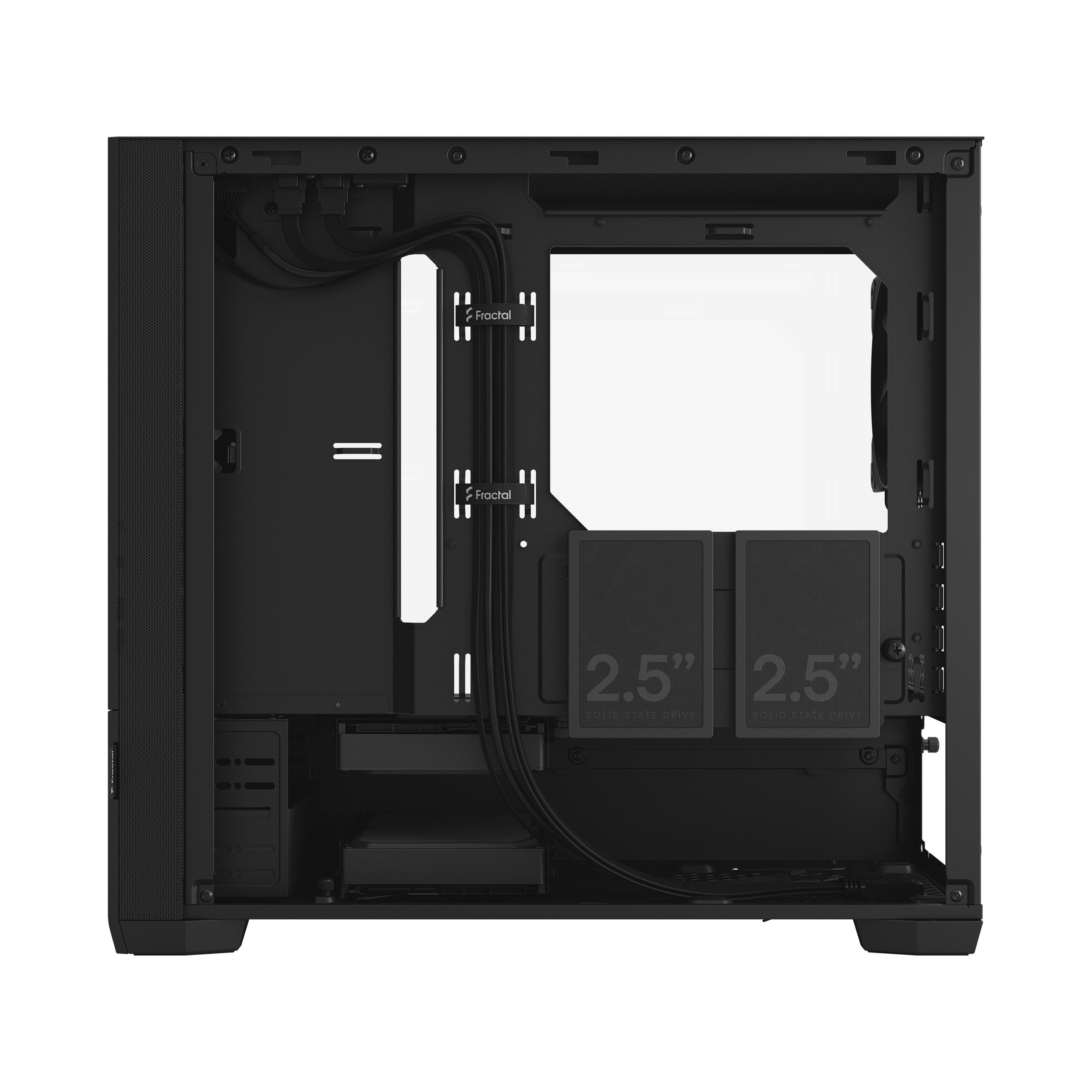 Caja Pc Fractal Design Pop Mini Silent Black Tg Clear Tint, Tower-Gehäuse Fd-C-Pos1m-02