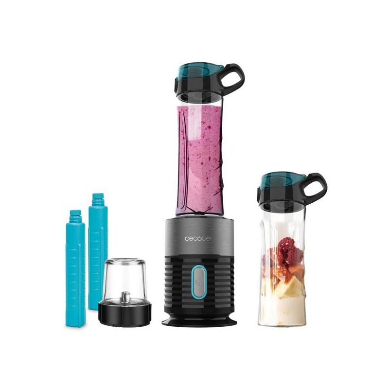 Cecotec Power Titanium Fresh And Go Batidora De Vaso - 650w - Â 2 Vasos De 600ml - Tubos Refrigeradores Incluidos - 4
