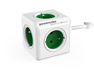 EAN 8718444085775 - Allocacoc PowerCube Extended Type E base múltiple 1,5 m 5 salidas AC Interior Verde imagen 1