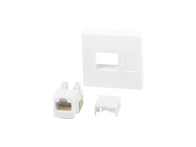 Lanberg Rj45 45x45 Socket Keystone Cat. 6 Utp White